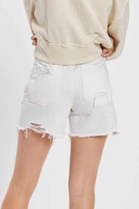 Ripped Denim Shorts